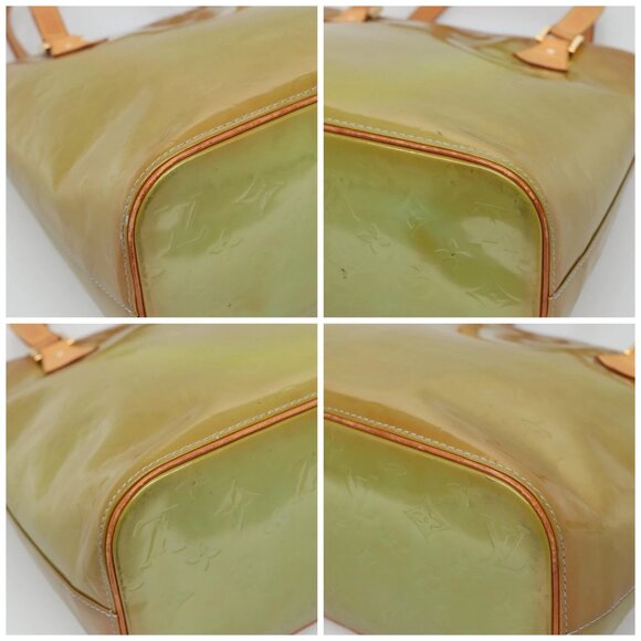 LOUIS VUITTON Monogram Vernis Houston Hand Bag Baby Blue M91005 LV Auth hk2533 - Picture 14 of 16